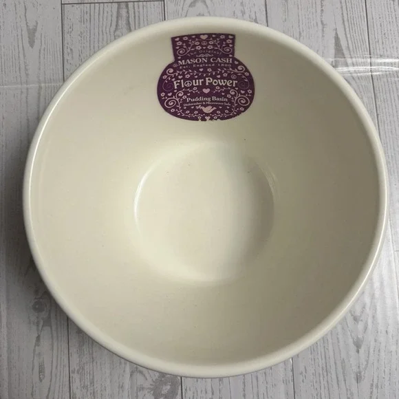 Mason Cash Flour Power Pudding Bowl White Nesting Style S36 Dish Baking Baking - Picture 3 of 10